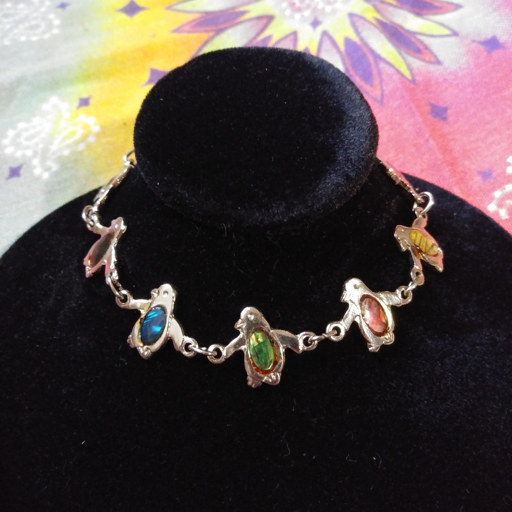 Small Penguin Jeweled Bracelet